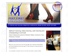 Tablet Screenshot of feetfirstdancing.co.uk